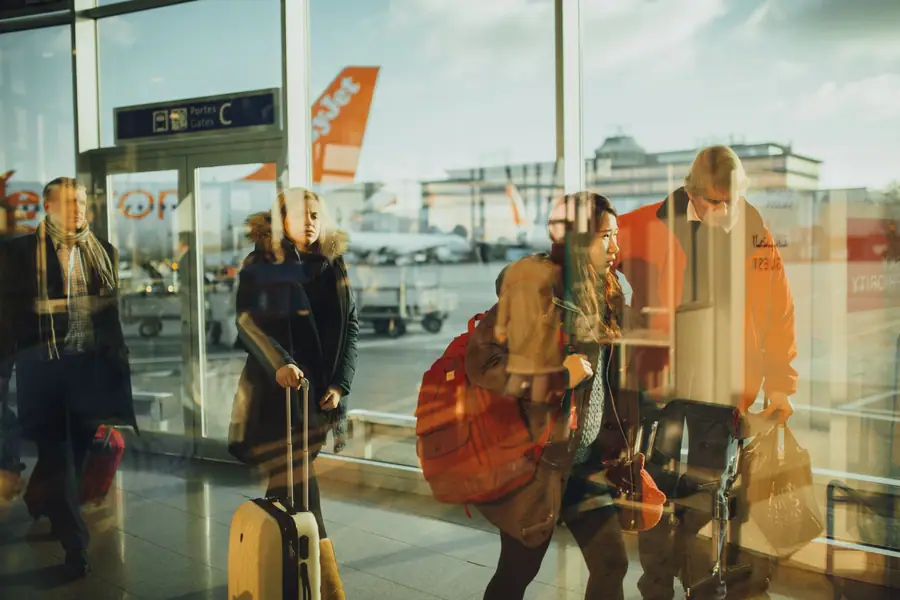 Départ à l'aéroport